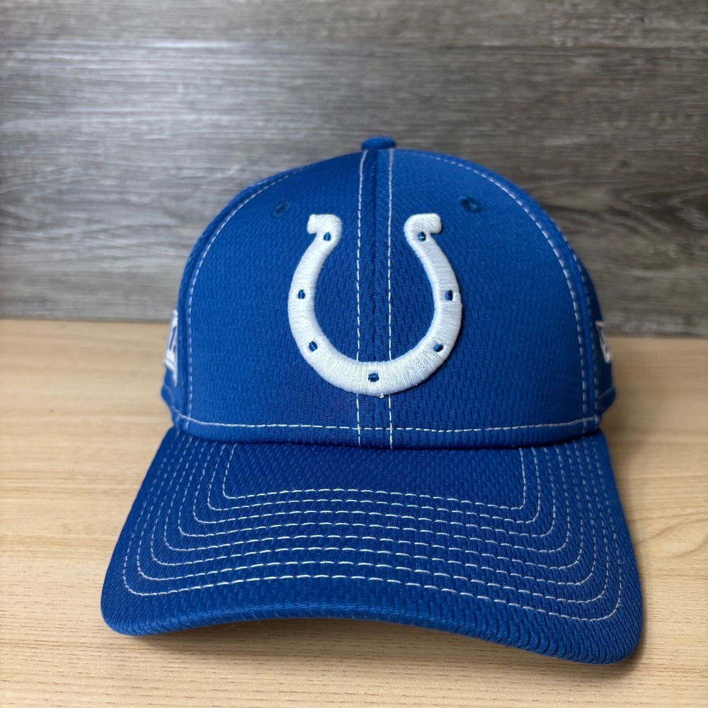 Indianapolis Colts Hat‎ Cap Fitted Medium Blue NFL Football New Era